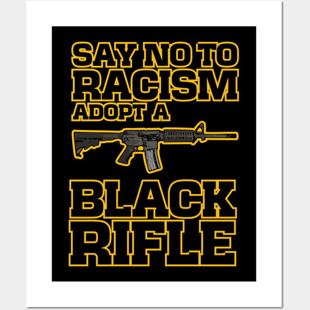 adopt a black rifle Wall Art by bumblethebee